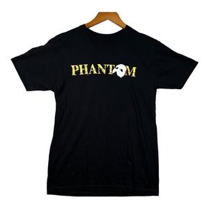 Phantom Of The Opera Black Yellow T Shirt Broadway Theater Women's sz Medium M